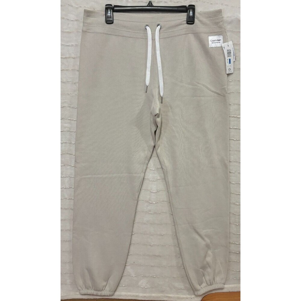 Calvin Klein Performance Jogger Sweatpants, XL, Beige, NWT